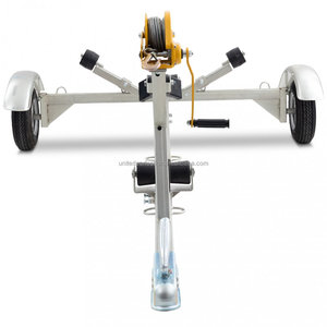 Remorque de bateau européenne 2026 pour canoë et kayak, capacité 380 kg avec treuil, <span class=keywords><strong>essieu</strong></span> <span class=keywords><strong>simple</strong></span> réglable pour remorques de bateaux - Product Image 3