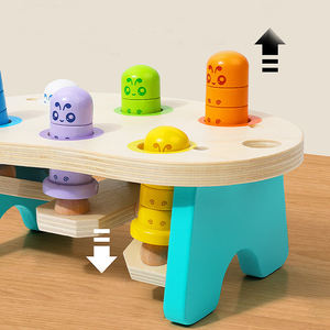 Juego de golpe de <span class=keywords><strong>martillo</strong></span> de madera Juguetes educativos tempranos de madera Juego divertido de madera Whack-a-mole - Product Image 4