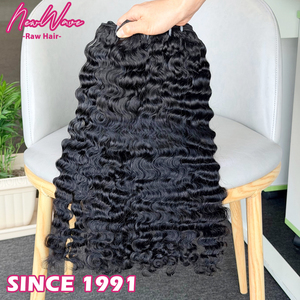 柬埔寨优质原生人发直发自然波浪未加工处女天然波浪超双层拉丝9A-15A级头发 - Product Image 6