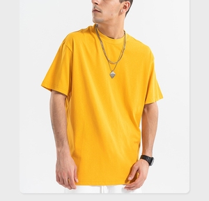 Vêtements imprimés à la demande <span class=keywords><strong>T</strong></span>-shirts noirs surdimensionnés pour hommes Impression personnalisée <span class=keywords><strong>T</strong></span>-shirt de vêtements pour hommes 100% coton - Product Image 5