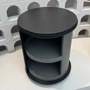 Minimalist Rotating <strong>Circular</strong> <strong>Bedside</strong> <strong>Table</strong> High-End Master Bedroom Small Unit Storage <strong>Bedside</strong> <strong>Table</strong> ZC2321 - Product Image 5