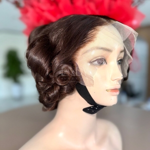 Perruque Ombre de Haute Qualité en Cheveux Naturels, Perruque à Fermeture Frontale, Brun Clair, 100% Cheveux Humains Vietnamiens - Product Image 6