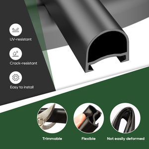 Joint d'étanchéité pour glissière de camping-car TPE 40 pieds, noir, étanche, remplacement pour camping-cars, caravanes et remorques à 5 roues, en forme de D - Product Image 6