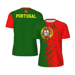 <strong>Portugal</strong> Flag Print 2026 World Football Cup Men's <strong>Jersey</strong> Breathable Quick-drying Sports T-shirt Unisex Summer Casual Fan Gift - Product Image 4