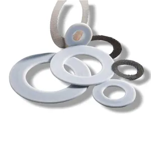 Diperkuat PTFE Gasket diperkuat dengan sisipan logam berlubang