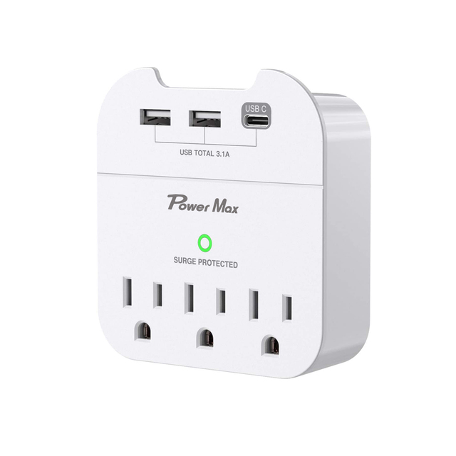Tonghua Smart Plug 3-Outlet Power Adapter with 2 USB Power Sockets Outdoor Waterproof Socket Box Electrical Plug Type