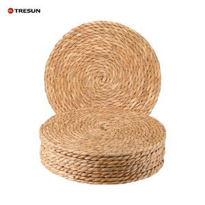 Woven <b>Placemats</b> <b>Round</b> Rattan <b>Placemats</b> Set Natural Wicker Chargers for Dinner Plates, Heat Resistant Easy to Clean, and - Product Image 1