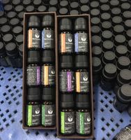Coffret Cadeau d'Huiles Essentielles OEM, Étiquette Privée, Boîte Personnalisée avec 6x10ml de Mélanges pour Diffuseur et Massage OEM ODM