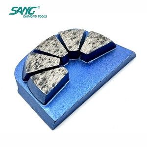 Outils abrasifs SANG Soft Floor Metal Bond, segments OEM, qualité durable, chaussures de meulage diamantées personnalisées pour sols en béton - Product Image 3