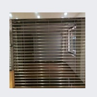 Porte à enroulement professionnelle en aluminium ajouré sur mesure avec fonction antivol pour usage extérieur, centres commerciaux et entrepôts