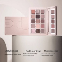 Palette d'ombres à paupières 15 couleurs Vegan Luxury Cream Waterproof Matte Shimmer for Light Dark Skin Pressed Powder for Eye Makeup