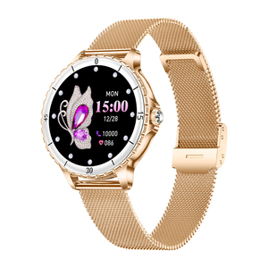 Bracelet intelligent pour femmes I228, écran TFT 1,27'', bracelet en acier, fréquence cardiaque, oxygène sanguin, suivi de la forme physique, <span class=keywords><strong>21</strong></span> modes sportifs, montre connectée pour femmes - Product Image 3