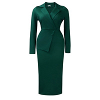 Nouvelle Robe Fourreau Élégante pour Femme 2026, Couleur Unie, Longueur Genou, Idéale pour le Bureau et les Tenues Professionnelles Décontractées