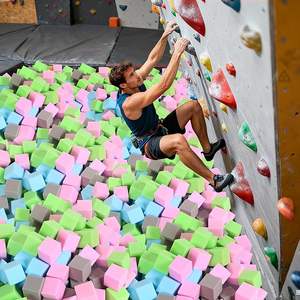 Texture de fond colorée de blocs cubes souples, blocs pour tout-petits, cubes <span class=keywords><strong>en</strong></span> mousse pour décoration, bricolage, matériel mathématique - Product Image 4