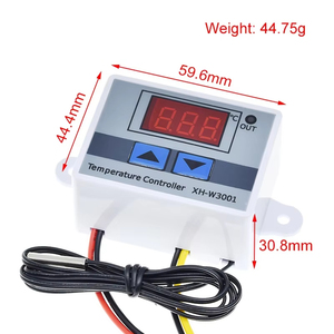 10A 12V 24V 220VAC digitale LED regolatore di temperatura HW-735 XH-W3001 per l'incubatore di raffreddamento interruttore di riscaldamento termostato <span class=keywords><strong>NTC</strong></span> sensore - Product Image 2
