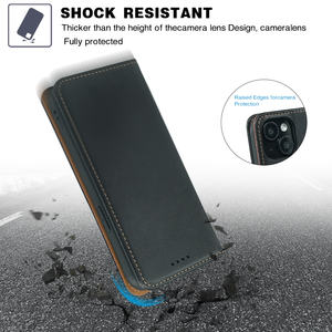 Rétro Rfid Blocage Titulaire De La Carte Magnétique Téléphone Cas Pour <span class=keywords><strong>Vivo</strong></span> Y75 Y36 Y27 Y3S X100s V19 Folio Portefeuille Couverture En Cuir - Product Image 4