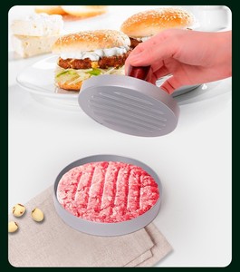 Presse à mini-hamburgers manuelle à démoulage facile, antiadhésive, avec poignée en bois, en alliage d'aluminium, pour la préparation de galettes de <span class=keywords><strong>burger</strong></span> <span class=keywords><strong>maison</strong></span> DIY - Product Image 2
