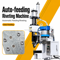 Machine à riveter semi-tubulaire pneumatique de type banc avec alimentation automatique des rivets pour usine
