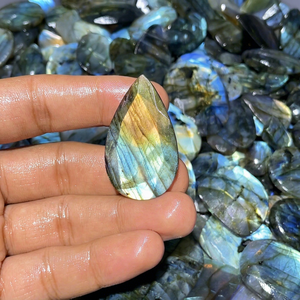 Natural Multi Fire Labradorite Loose Gemstone Mix Shape and Size 25-40MM Cut Stone Labradorite Stone Jewelry Making - Product Image 1