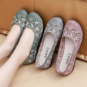 Nuevas Sandalias <span class=keywords><strong>de</strong></span> Malla Antigua <span class=keywords><strong>de</strong></span> Verano para Mujer, Hechas a Mano, Transpirables, Bordadas, con Suela Suave, Casuales y <span class=keywords><strong>de</strong></span> Ocio - Product Image 4