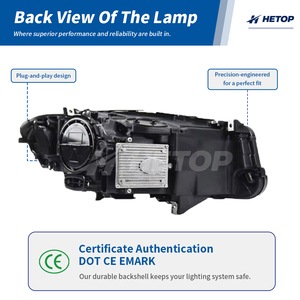 Faros Delanteros HETOP F10 <span class=keywords><strong>2011</strong></span>-2013 <span class=keywords><strong>Serie</strong></span> 5 Pre-Lci, Lentes Láser Modificadas, LED DRL Estilo Ikon, Plug and Play para <span class=keywords><strong>BMW</strong></span> - Product Image 5