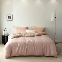 Parure de draps King Size en Lyocell/lin tissé uni, douce et soyeuse, poches profondes de 16 pouces, moderne, 300 fils, lavable en machine, respirante
