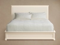 Modernes Luxus-Massivholzbettgestell Designer Conley Panel-Plattformbett Holzbetten für Schlafzimmer-Sets Luxus-Artikel