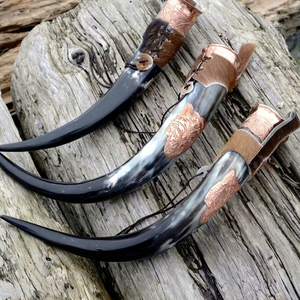 Corne à boire viking de haute qualité avec finition en laiton, dernier design, corne à boire viking médiévale naturelle avec taille personnalisée au meilleur prix - Product Image 1