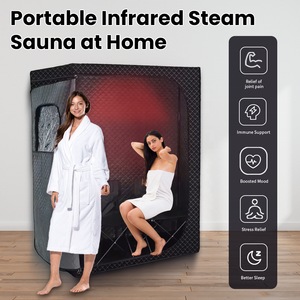 Sauna Portátil Moderna de Acrílico Qilong, Control de Vapor de Infrarrojos Lejanos, Uso en Villas y Apartamentos, Spa Seco, Silla Plegable - Product Image 3
