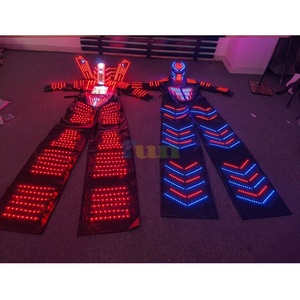 EfunフルカラーリモコンLEDロボットコスチュームカラー変更トランスフォーマーロボットダンスコスチュームLedロボットコスチュームパーティー用 - Product Image 1