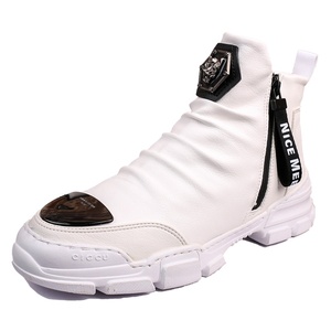 Otoño Invierno moda hombres para Martin Chelsea <span class=keywords><strong>botas</strong></span> zapatos de algodón de alta calidad todo-fósforo estilo coreano jóvenes <span class=keywords><strong>botas</strong></span> cortas Casuales - Product Image 5