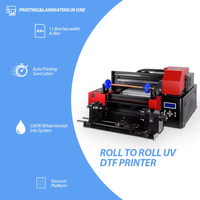Imprimante à plat UV DTF Refinecolor, imprimante à rouleaux UV DTF pour l'impression d'autocollants, d'étiquettes, de logos, d'emballages
