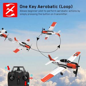 Avión de Control Remoto <span class=keywords><strong>Volantex</strong></span> <span class=keywords><strong>RC</strong></span> T28 Trojan Pre-ensamblado para Principiantes, Eléctrico, 4 Canales, Acrobacias, 2.4G, Juguete para Adultos - Product Image 2