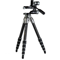 Trépied de voyage professionnel en fibre de carbone Fotopro pour la photographie en direct et la vidéo (caméra DV)