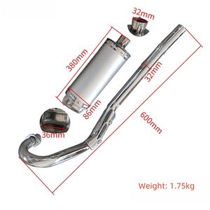 Silenciador de Escape, Apto para Motocicletas Todoterreno CRF70 Big Eagle KTM, Accesorio de Modificación de Silenciador de Escape - Product Image 2