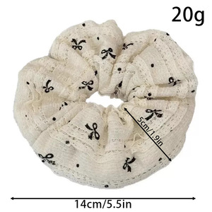 Serre-tête coréen en <span class=keywords><strong>dentelle</strong></span> unie avec nœud de 14 cm pour femme, idéal pour <span class=keywords><strong>mariage</strong></span> et Saint-Valentin - Product Image 3