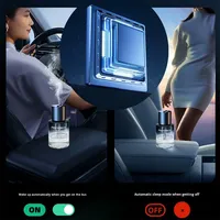 Diffuseur de parfum intelligent pour voiture 160 ml avec affichage LED, démarrage/arrêt automatique, désodorisant, 6 modes de pulvérisation, flacon en verre, aromathérapie