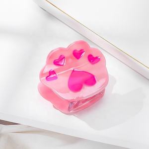 Pinza de Pelo con Diseño de Garra de Gato para Damas y Niñas, Nuevo Diseño, Exquisito y Elegante, Acetato de 5.5cm con Remaches, para el Regreso a Clases y Uso Diario - Product Image 2