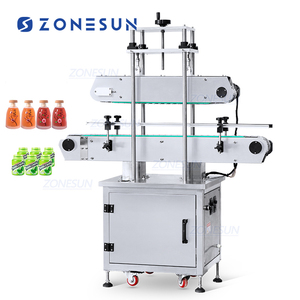 ZONESUN ZS-XG21 Automatic T-Cork Snap on Lid Gin <strong>Wine</strong> Whisky Liquor <strong>Press</strong> on Bottle Capping Pressing Machine for Edible Oil - Product Image 1