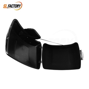 Nueva Bolsa Trasera para Motocicleta, Color Negro Brillante, Tamaño <span class=keywords><strong>Chopper</strong></span> de 10.7 Pulgadas, con <span class=keywords><strong>Respaldo</strong></span>, Compatible con Harley Touring Road Street Glide 2014-2023 - Product Image 4