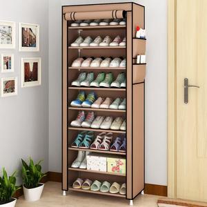 Mueble zapatero <span class=keywords><strong>con</strong></span> <span class=keywords><strong>cremallera</strong></span> y cubiertas antipolvo, estilo coreano, estantería de entrada de una sola fila <span class=keywords><strong>con</strong></span> estructura de tubos de acero - Product Image 5
