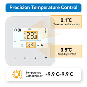 <span class=keywords><strong>Beok</strong></span> WiFi Thermostat d'ambiance intelligent Régulateur de température à batterie pour chauffage au sol, compatible avec l'application <span class=keywords><strong>Smart</strong></span> <span class=keywords><strong>Life</strong></span>/Tuya - Product Image 4