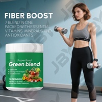 Échantillon Gratuit JBY : Supplément Super Greens, Mélange Probiotique, Poudre de Spiruline, Superaliment Vert, Poudre de Super Greens