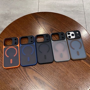Magnetic TPU Frame Matte <b>PC</b> Hard Shockproof Phone Case <b>for</b> iPhone 17 17 Air 17 Pro Max case with <b>Camera</b> protection - Product Image 2