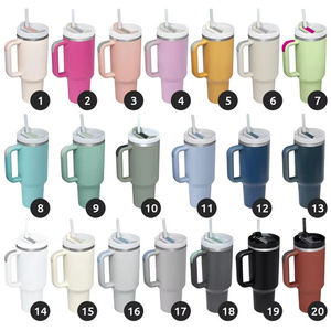 Tumbler Isolato da 40oz con Manico, Tazza Isolata a Doppia Parete in Acciaio Inossidabile, Tazza da Viaggio per Caffè Freddo, Compatibile con Portabicchieri - Product Image 1