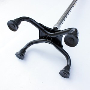 Telescopic Walking Stick Large Four Legged Aluminum Alloy Anti Slip Adjustable For Elderly - Product Image 2