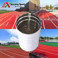 Rasio Campuran Perekat/Lem Aoxiang untuk Granul Karet EPDM, Lantai Lapangan Sekolah Dasar, Lapangan Tenis - Ramah Lingkungan dan Mudah Digunakan