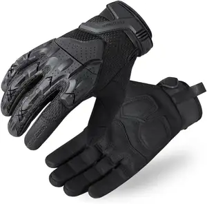 Anti darbe sert Knuckle koruma hızlı halat eğitim taktik siyah mekanik iş eldivenleri