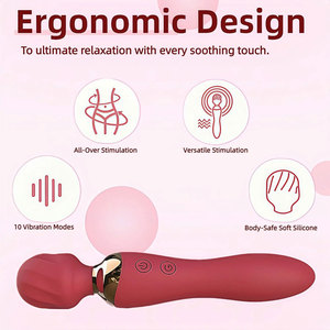 Potente Vibrador <span class=keywords><strong>de</strong></span> Doble Cabeza para Mujeres, Juguete Sexual Femenino, Recargable por USB, 24 Modos, Productos para Adultos - Product Image 5