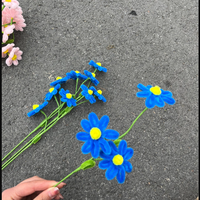 Kerajinan DIY Bunga Daisy dari Pipa Chenille, Bunga Buatan Tangan, Hiasan Rumah, Bunga Daisy Artifisial